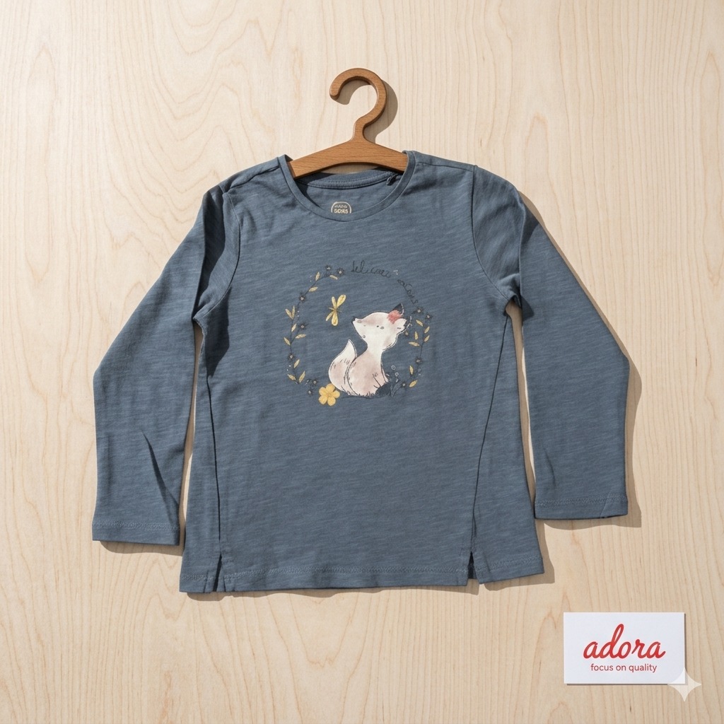 3 To 4 Years Full Sleeve T-Shirt, FLTS10403