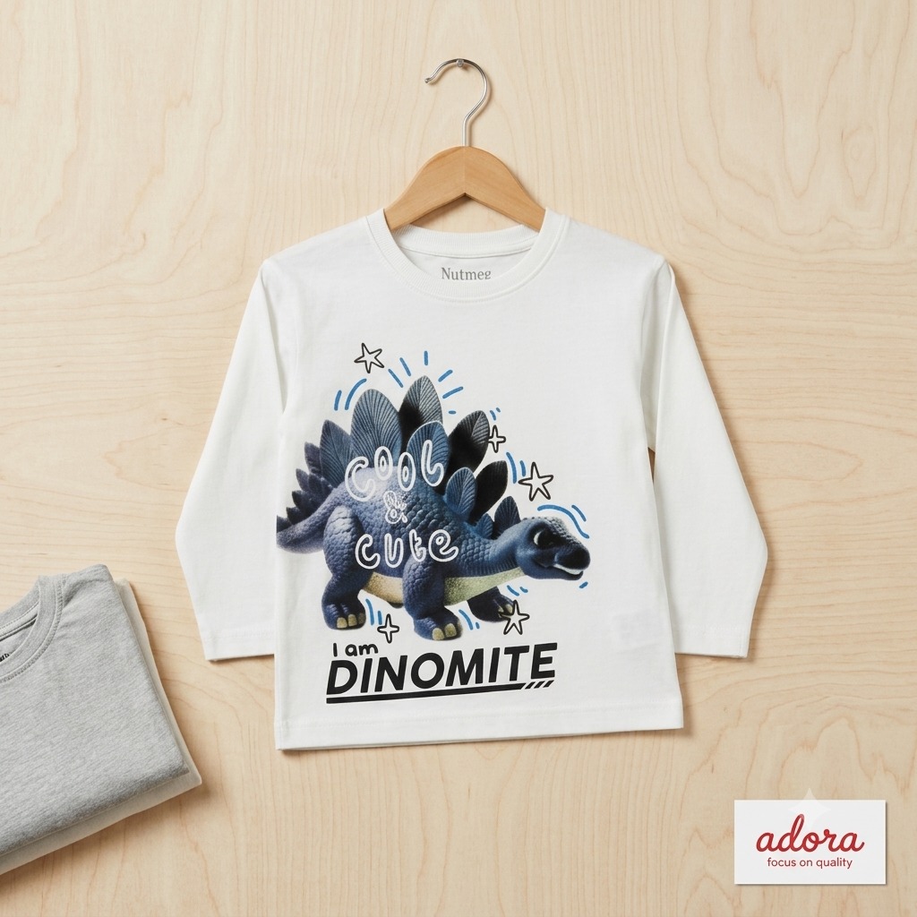 3 To 4 Years Full Sleeve T-Shirt, FLTS10408