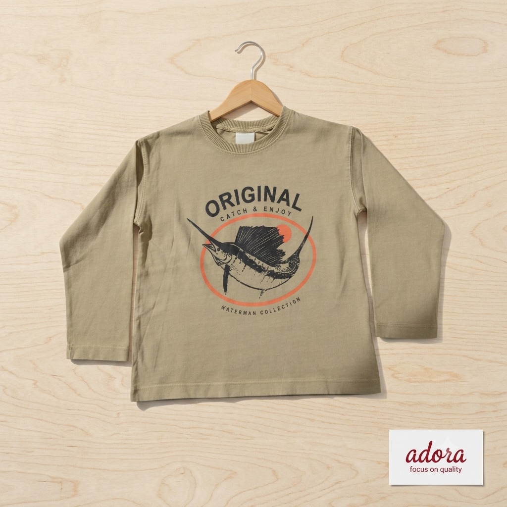 3 To 4 Years Full Sleeve T-Shirt, FLTS10409