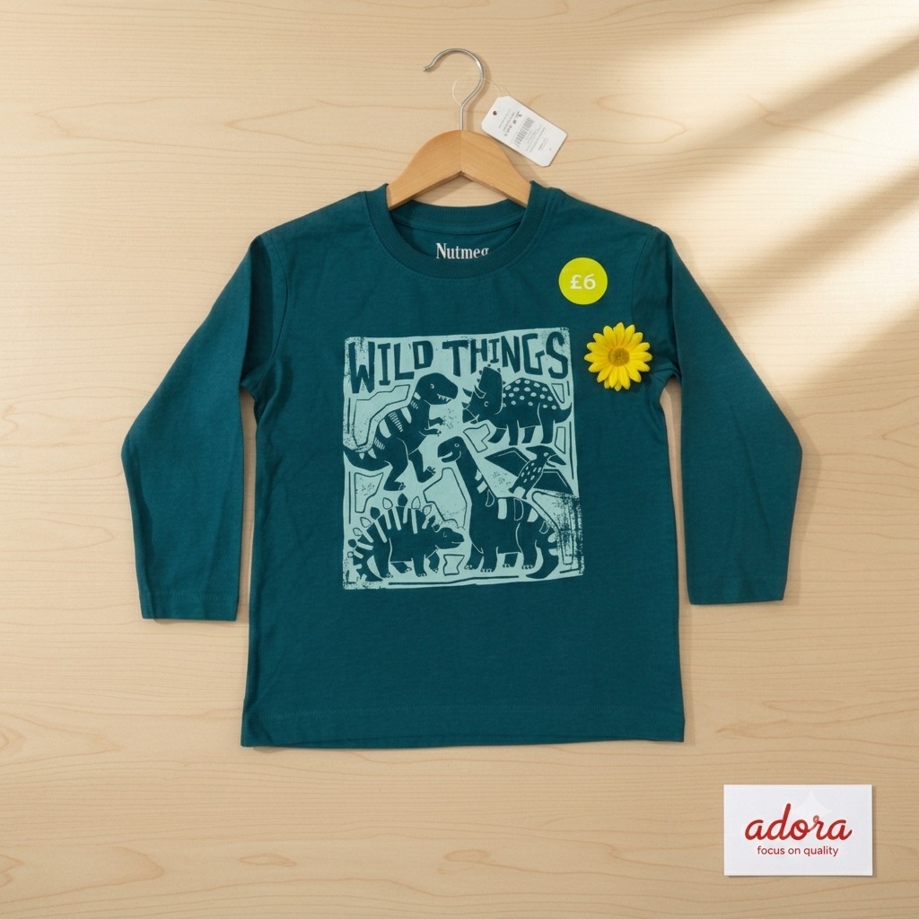 3 To 4 Years Full Sleeve T-Shirt, FLTS10412