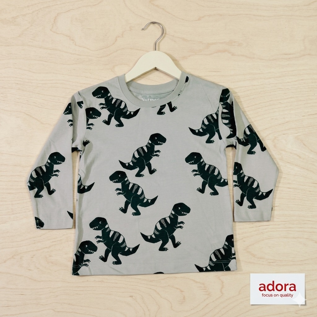 3 To 4 Years Full Sleeve T-Shirt, FLTS10415