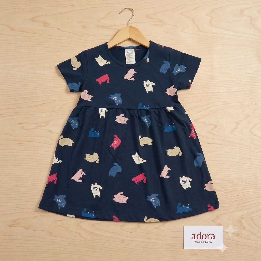 3 To 4 Years Frock, F10402