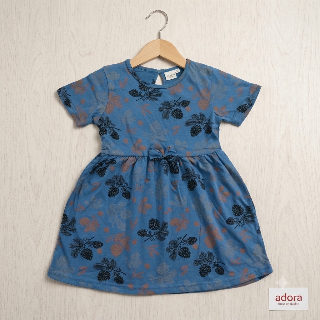 3 To 4 Years Frock, F10404
